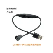 (店+)現貨 大4PIN風扇轉USB線 小4PIN風扇轉USB 帶開關 內置升壓模組不降速 充電頭可用