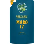 (店+)【MARO17】【補充包 400ml】男士完美沐浴乳佛手柑檸檬香 安心五大零添加 清爽高保濕
