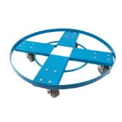 【MAXRAISER 台灣製造】十字圓台車 手推車 油桶車 50加侖 食品用 圓型台車 忍者龜 物流台車 白鐵車