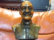 先總統          蔣公        銅像木底座    擺飾 (自有收藏出讓)