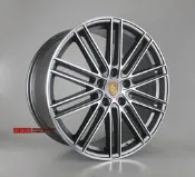 【小茵輪胎舘】PORSCHE保時捷專用 21吋 CAYENNE/MACAN/PANAMERA 鑄造/旋壓/鍛造 灰底車面
