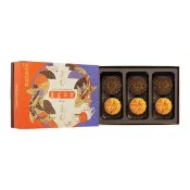 【香港美心】盛意茶韻月餅(流心奶黃45gx3入+香滑伯爵茶45gx3入)_附提袋/中秋禮盒