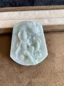 壹竹林天然A貨緬甸玉翠玉 乘龍觀音-1