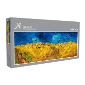 【雷諾瓦】麥田群鴉/1000片拼圖/梵谷/長幅(中秋送禮/中秋禮物/益智/桌遊/療癒/收藏)