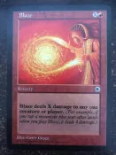魔法部屋MTG單卡售Portal 入門 一版 Blaze 焰球 U卡【英文近Mint】