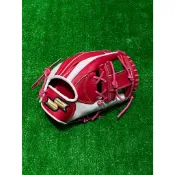 棒球世界SSK全牛皮棒球壘球內野手專用手套工字檔 SSK880C特價紅白粉配色11.75吋