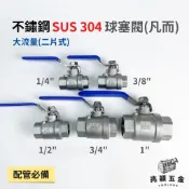 【兆穎五金】兩片式全流量球閥 SUS304/316 白鐵球閥 白鐵大流量球塞閥 不銹鋼球閥 ST球閥 1/4  1/2