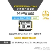 AITC艾格 KINGSMAN MP530 512G/1T/2T M.2 2230 PCIe Gen3 SSD固態硬碟