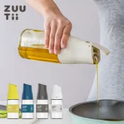 加拿大zuutii重力油壶厨房家用自动开合油罐防漏玻璃油瓶调料瓶自動開蓋油醋瓶醬油瓶調味罐分裝油瓶調味料罐醬油罐