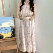 【K.W.】韓國空運輕棉麻非買不可高品質免穿搭洋裝(小香風/輕量涼感/洋裝/休閒/日系/通勤/渡假)