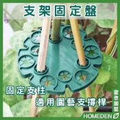 (店+)支架固定盤 植物支撐托盤 植物固定 竹竿固定 爬藤盆栽 支架固定 園藝支架  【HOMEDEN霍登園藝】