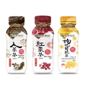 潤之泉.潤心田 補氣人蔘茶 / 養氣紅棗茶 / 枸杞菊花茶 330ml/瓶