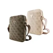 【GUESS】經典三角滿版LOGO都會系列 10吋側背包