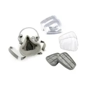 【MASTER】防毒面具 噴農藥 防煙面罩 濾毒罐 3M防毒面具 噴漆用口罩 618-ST3M6200(濾毒盒 工業粉塵)