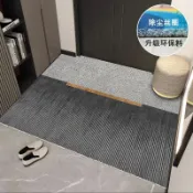 客製化 可定制藍色灰色絲圈地墊入戶門玄關進門毯防滑吸水除塵耐臟