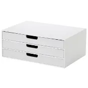 【NITORI 宜得利家居】網購限定 A4三層文件盒 NN01 WW EC(網購限定 A4 文件盒 NN01)