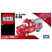日本TOMICA 汽車總動員 C-38 脫線(消防救援版) DS93344 迪士尼小汽車 TAKARA TOMY