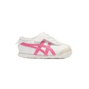 【Onitsuka Tiger】鬼塚虎 KIDS白底粉虎爪紋 MEXICO 66 小童鞋 休閒鞋 (1184A074-120)