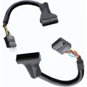 ✅PASS購物【台灣現貨】USB3.0轉USB2.0 轉接線 主機板機箱前置面板 USB2.0轉USB3.0 19pin