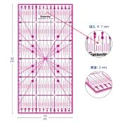 【GoldenWay-現貨開發票】15x15 /15x30 cm 雙色 拼布尺 定規尺 切割尺 裁布尺 縫紉尺 台灣製造