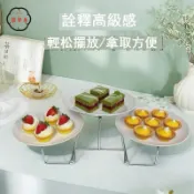 築夢居 免運 附發票 自助餐盤 水果盤 點心盤 果盤 收納盤 茶歇水果盤歐式雙層三層甜品臺點心架面包蛋糕自助餐展示架西餐廳年底鉅惠 全館八折 售後保障 店長新品推薦 5z109