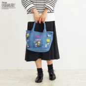 嘻嘻日貨🐾 現貨 日本 ROOTOTE 史努比 復古牛仔刺繡 手提包 手提袋 日本帆布包