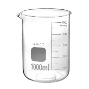 (店+)烘焙量杯 1000ml 寬口玻璃瓶 大容量杯子 玻璃燒杯 寬口馬克杯 刻度杯 奶茶杯子 圓形玻璃瓶 玻璃量杯 珍奶杯 5-GCL1000