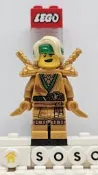 LEGO/樂高 幻影忍者人仔 njo640 10週年黃金勞埃德正品 地區實物實拍，所見即所得，成色具體看圖片。連結