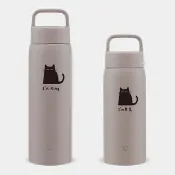 【客製化禮物】黑貓 名字 大容量象印保溫瓶 800/1000ml PU006