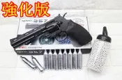 KWC 6吋 左輪 手槍 CO2槍 強化版 + CO2小鋼瓶 + 奶瓶( 轉輪短槍城市獵人牛仔巨蟒PYTHON M357