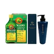 【睦樂】△鱈魚肝油 檸檬風味 250ml*1瓶(贈 髮本源 極致豐盈建髮洗髮素320ml*2瓶)