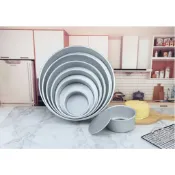 活底蛋糕模具 蛋糕模 台灣出貨 出清 活底模 2吋~ 8吋 烘焙模具 陽極 家用戚風 慕斯蛋糕 烘焙模具 中空柱 煙囪模