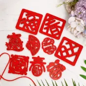 (店+)木質 新年掛飾 DIY材料 福字 春節 飾品 祈福 許願裝 吊飾 許願牌 春節佈置 年貨 春字 旺字 盆栽掛卡
