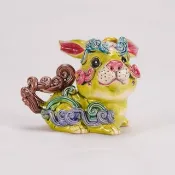 可愛玉兔交趾陶 | 開運擺飾 交換禮物