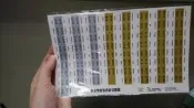 (全新)中英文聖經卷書索引標籤 貼書邊書側 索書專用 舊約金色+新約銀色 台灣教會公報社製造 原價45元