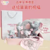 安撫巾 新生兒安撫禮盒套裝 音樂安撫禮盒 手搖鈴 安撫玩偶 安撫娃娃 奶嘴玩偶 絨毛玩偶 嗶嗶棒安撫玩具圍兜嬰兒枕頭禮物