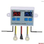 雙數字恆溫器溫度控制器兩個繼電器輸出溫度調節器用於培養箱加熱冷卻 XK-W1088 AC110-220V