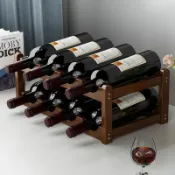 宜百家 紅酒架 現代簡約輕奢紅酒架家用簡易葡萄酒架桌面置物架展示架客廳酒格架