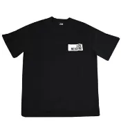 【MOSCHINO】LOVE MOSCHINO 簡約燙印LOGO棉質短T恤(黑)