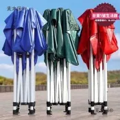 【超萬人回購】戶外遮雨棚廣告帳篷摺疊印字伸縮大傘四腳遮陽棚雨篷車棚擺麥太保