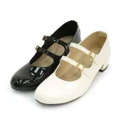 【MATERIAL 瑪特麗歐】TG72812  加大尺碼25.5-27  女鞋 跟鞋 MIT雙帶瑪莉珍跟鞋(跟鞋)