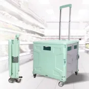 【廠家直銷 現貨】家用拉杆車 買菜車 小拉車 便攜拖車 摺疊購物車 小推車 拉貨取快遞擺攤小推車