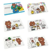 LINE FRIENDS 熊大 兔兔 硬式珪藻土地墊60x39x0.9cm 硅藻土 腳踏墊 防潮【5ip8】LN0053