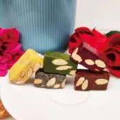 (店+)貴族手作 牛軋糖 - 純手工 大份量 伴手禮 原味 可可 抹茶 草莓 鐵觀音 金沙 花生 芝麻 蔓越莓 咖啡