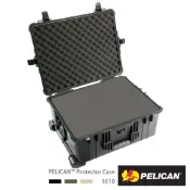 【CSEMART 正成購物】【PELICAN】1610 輪座拉桿氣密箱 含泡棉 黑/沙漠黃 公司貨