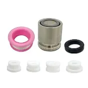【水摩爾】微氣泡產生器 不鏽鋼微氣泡起波器 油切水龍頭濾嘴1入+配件包(SGS測試除菌率99.9)