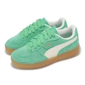 【PUMA】休閒鞋 Palermo Moda Xtra Gum Wns 女鞋 綠 厚底 膠底 麂皮 德訓鞋(400323-03)