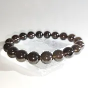 【訂製品】冰種黑曜石 冰曜石 彩虹眼 金紫綠眼 手串 天然水晶