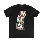 【Paul Smith】PAUL SMITH 簽字縮寫LOGO美式風格印花棉質短袖T恤(男款/黑)