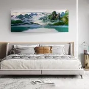 【御畫房】桂林山水 國家一級畫師手繪油畫60×120cm(VF-31)